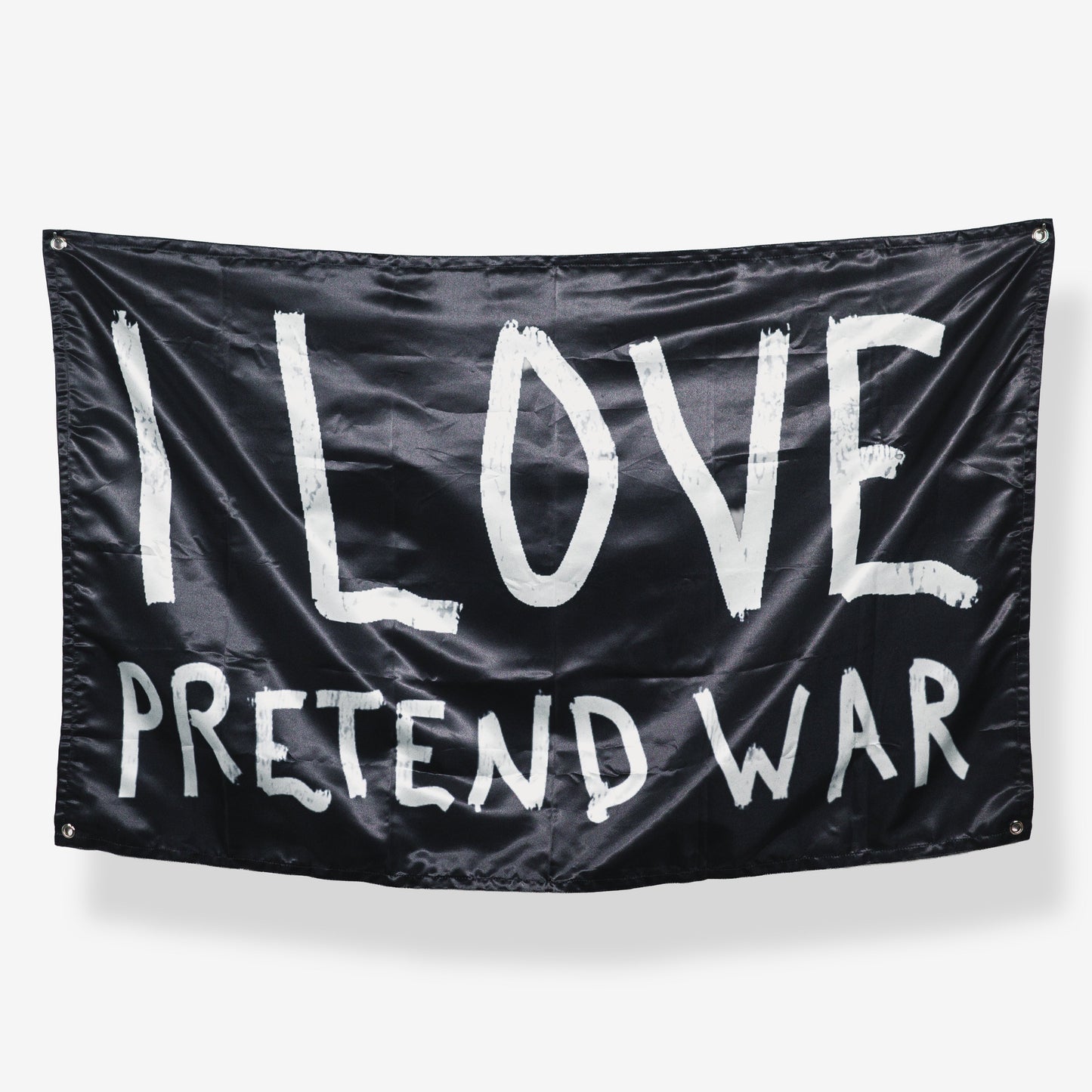 I LOVE PRETEND WAR Flag